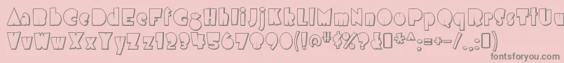 AirmoleshadedRegular Font – Gray Fonts on Pink Background