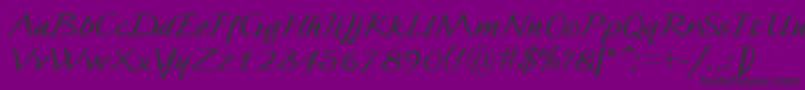 FortunaBold Font – Black Fonts on Purple Background