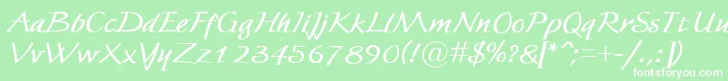 FortunaBold Font – White Fonts on Green Background