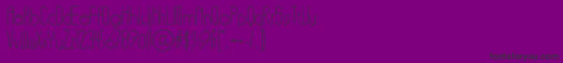 LinotypefunnybonesTwo Font – Black Fonts on Purple Background