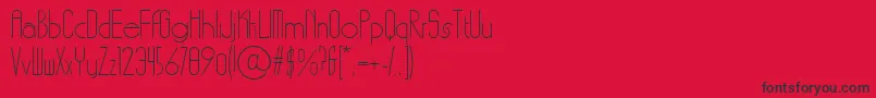 LinotypefunnybonesTwo Font – Black Fonts on Red Background