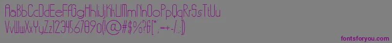 LinotypefunnybonesTwo Font – Purple Fonts on Gray Background