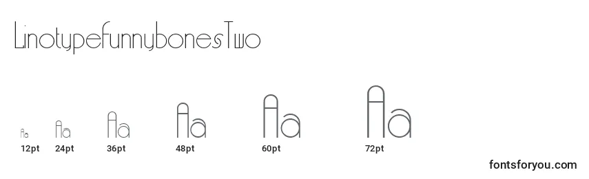 Размеры шрифта LinotypefunnybonesTwo