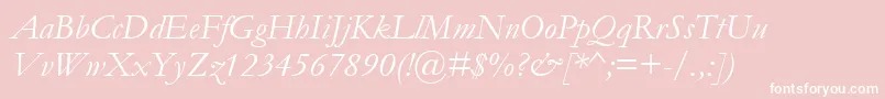 More about GaramondРљСѓСЂСЃРёРІ Font GaramondРљСѓСЂСЃРёРІ Font – White Fonts on Pink Background