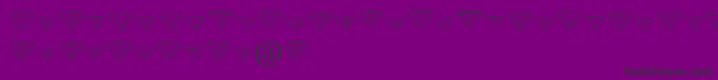 PaulsSuperFont Font – Black Fonts on Purple Background