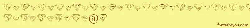 PaulsSuperFont Font – Brown Fonts on Yellow Background