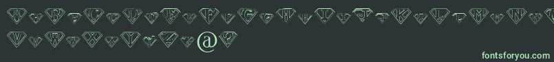 PaulsSuperFont Font – Green Fonts on Black Background