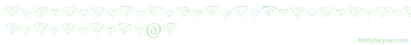 PaulsSuperFont Font – Green Fonts on White Background