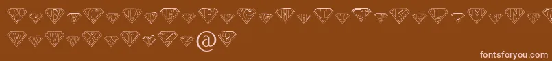 PaulsSuperFont Font – Pink Fonts on Brown Background