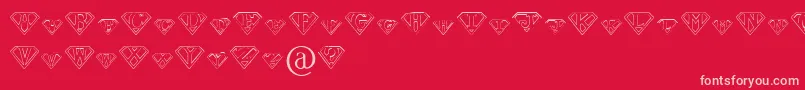 PaulsSuperFont Font – Pink Fonts on Red Background