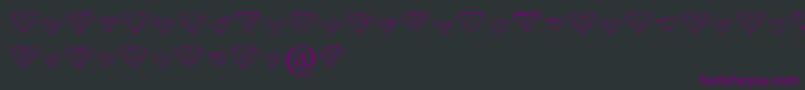 PaulsSuperFont Font – Purple Fonts on Black Background
