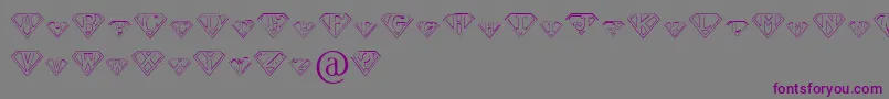 PaulsSuperFont Font – Purple Fonts on Gray Background