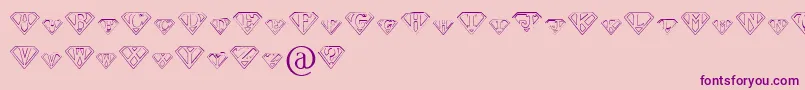 PaulsSuperFont Font – Purple Fonts on Pink Background
