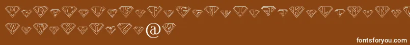 PaulsSuperFont Font – White Fonts on Brown Background