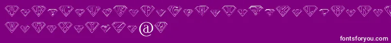 PaulsSuperFont Font – White Fonts on Purple Background