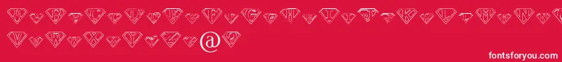 PaulsSuperFont Font – White Fonts on Red Background