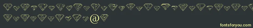 PaulsSuperFont Font – Yellow Fonts on Black Background