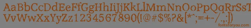 AccoladerandomRegular Font – Brown Fonts on Gray Background