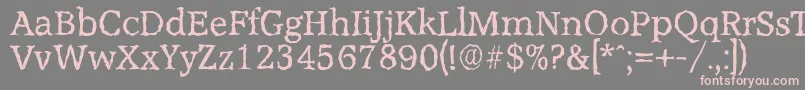 AccoladerandomRegular Font – Pink Fonts on Gray Background