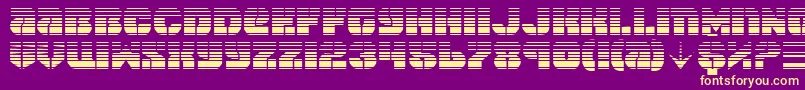 Spacec5g2 Font – Yellow Fonts on Purple Background