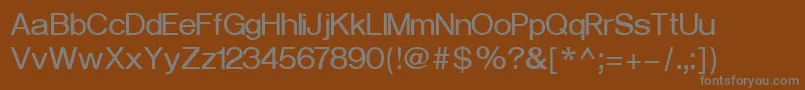 Шрифт VeronaCyrillicBold – серые шрифты на коричневом фоне