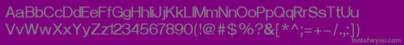 Czcionka VeronaCyrillicBold – szare czcionki na fioletowym tle