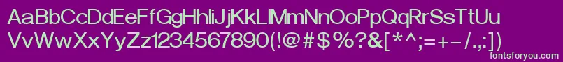 Police VeronaCyrillicBold – polices vertes sur fond violet