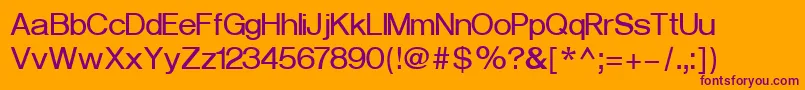 VeronaCyrillicBold Font – Purple Fonts on Orange Background
