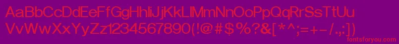 VeronaCyrillicBold Font – Red Fonts on Purple Background