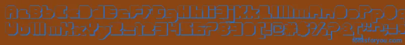 More about CortenClosedfatextruded Font CortenClosedfatextruded Font – Blue Fonts on Brown Background