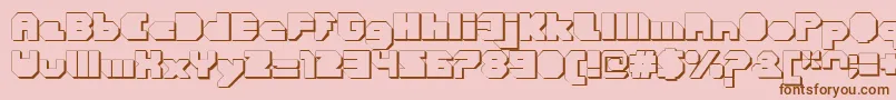 More about CortenClosedfatextruded Font CortenClosedfatextruded Font – Brown Fonts on Pink Background