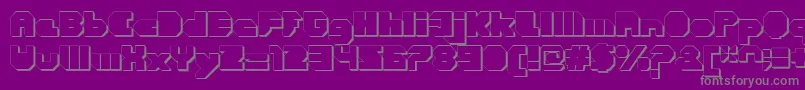 More about CortenClosedfatextruded Font CortenClosedfatextruded Font – Gray Fonts on Purple Background