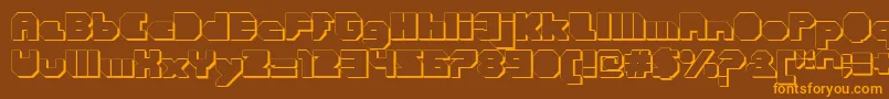 More about CortenClosedfatextruded Font CortenClosedfatextruded Font – Orange Fonts on Brown Background