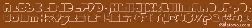 More about CortenClosedfatextruded Font CortenClosedfatextruded Font – Pink Fonts on Brown Background