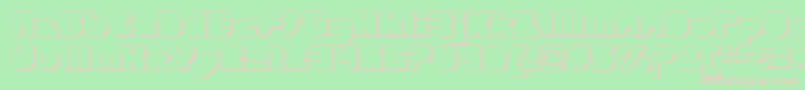 fuente CortenClosedfatextruded – Fuentes Rosadas Sobre Fondo Verde