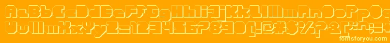 More about CortenClosedfatextruded Font CortenClosedfatextruded Font – Yellow Fonts on Orange Background