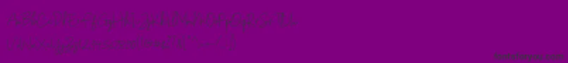 Шрифт Gunungpring – чёрные шрифты на фиолетовом фоне