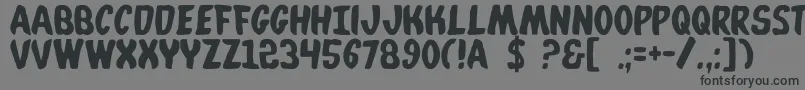 Whatafont Font – Black Fonts on Gray Background