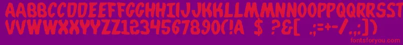 fuente Whatafont – Fuentes Rojas Sobre Fondo Morado