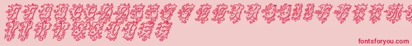 fuente CentennialscriptfancyThree – Fuentes Rojas Sobre Fondo Rosa