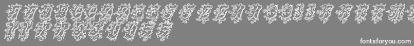 CentennialscriptfancyThree Font – White Fonts on Gray Background