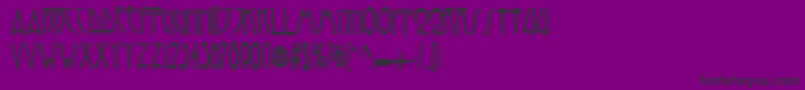 Reynoldcontour Font – Black Fonts on Purple Background