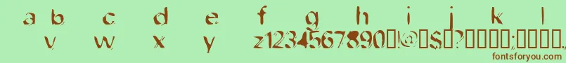 Saiba mais sobre a fonte Dobfilet Fonte Dobfilet – fontes marrons em um fundo verde