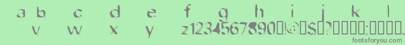 Dobfilet Font – Gray Fonts on Green Background