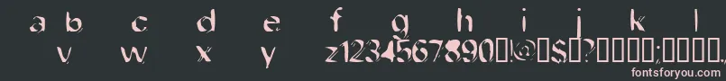 Weitere Informationen zur Dobfilet-Schriftart Dobfilet-Schriftart – Rosa Schriften auf schwarzem Hintergrund