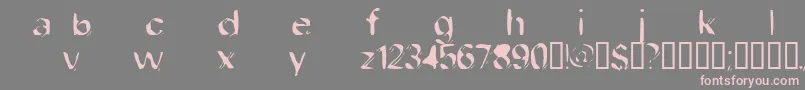 Dobfilet Font – Pink Fonts on Gray Background