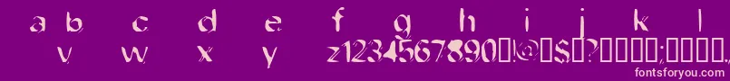 Weitere Informationen zur Dobfilet-Schriftart Dobfilet-Schriftart – Rosa Schriften auf violettem Hintergrund