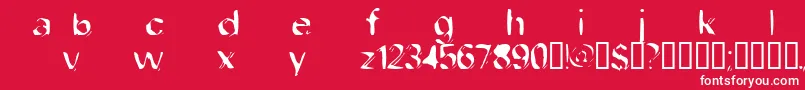 Dobfilet Font – White Fonts on Red Background