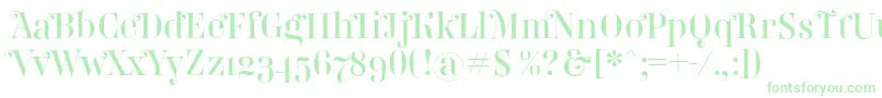 Belladonna Font – Green Fonts on White Background