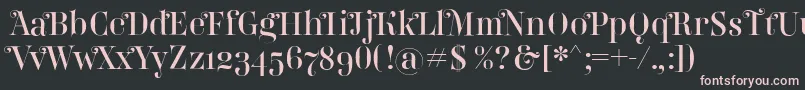 Belladonna Font – Pink Fonts on Black Background